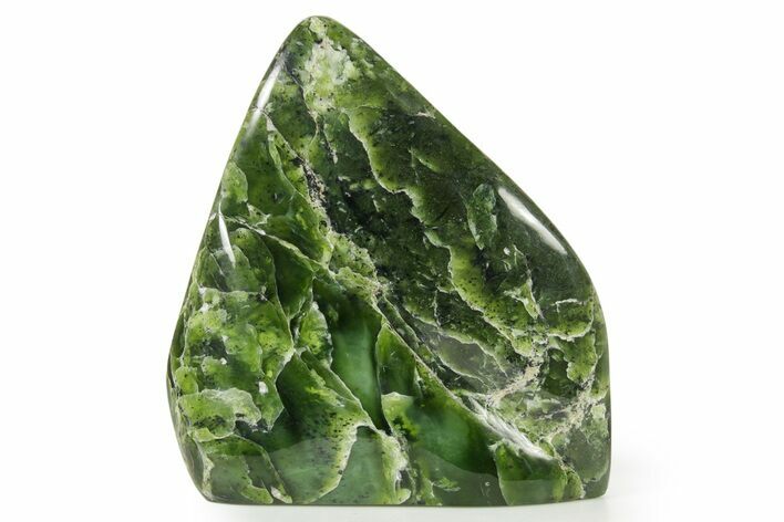 Free-Standing Polished Jade (Nephrite) - Afghanistan #383405